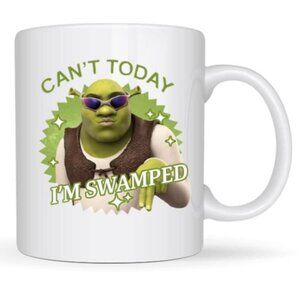 Shrek 'I Can't Today, I'm Swamped' Mug - Quirky Gift for a Loved One 91